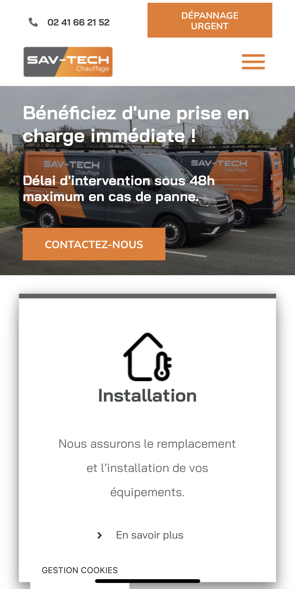 Conception site web Angers